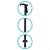 Aktive Turstav (10 enheter) 110 cm Aluminium