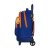 School Rucksack with Wheels Compact Valencia Basket M918 Blue Orange (33 x 45 x 22 cm)
