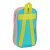Backpack Pencil Case Benetton Color Block Yellow Pink Turquoise