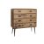 Chest of drawers DKD Home Decor Brown Wood Metal Natural Modern Loft 90 x 30 x 97 cm