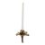 Candleholder DKD Home Decor 8424001705771 Flower 1 x 0,1 x 32 cm Aluminium Bicoloured