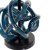 Candleholder DKD Home Decor 8424001723041 Crystal Blue Metal 13 x 13 x 25 cm