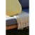 Blanket DKD Home Decor Yellow Blue Cotton (2 pcs) (130 x 170 x 2 cm)