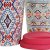 Mug DKD Home Decor Multicolour Ethnic Silicone Porcelain (400 ml) (2 pcs)