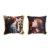 Cushion DKD Home Decor 8424001777587 Lady Polyester Linen Aluminium Multicolour Romantic Fringe (45 x 11 x 45 cm) (2 Units)