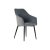 Dining Chair DKD Home Decor Black Metal Polyester Sky blue (56 x 60 x 90 cm)