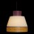 Ceiling Light DKD Home Decor White Polyester Bamboo 220 V 50 W Purple (46 x 46 x 45 cm)