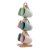 DKD Home Decor Krus DKD Home Decor Flerfarget Blå rosa Gummitre Grønn Steintøy 160 ml (3 enheter) (7 pcs)