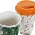 Mug DKD Home Decor Terrazo Silicone Porcelain (400 ml) (4 pcs)
