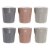 Set of Mugs with Saucers DKD Home Decor Stoneware (90 ml) (3 pcs)