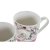 Mug DKD Home Decor Bone China Porcelain (410 ml) (4 pcs)