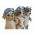 Decorative Figure DKD Home Decor 11,5 x 11,5 x 23 cm Resin Multicolour Dog Mediterranean