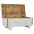 Side table DKD Home Decor MB-182010 White Golden Metal Mango wood 115 x 60 x 45 cm