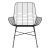 Chair DKD Home Decor 8424001821396 64 x 64 x 79 cm Black Metal
