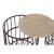 Set of 3 tables DKD Home Decor Brown Wood Metal Maroon (3 pcs) (40 x 40 x 45 cm)