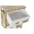 Chest of drawers DKD Home Decor Natural White Paolownia wood (40 x 29 x 58 cm)