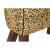 Footrest DKD Home Decor Black Wood Brown Leather Leopard (67 x 30 x 51 cm)