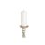 Candle Holder DKD Home Decor White Iron Mango wood (15 x 15 x 38 cm)