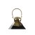 Lantern DKD Home Decor Black Crystal Iron Golden (22 x 20 x 46 cm)