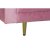 3-zitsbank DKD Home Decor Roze Gouden Metaal Polyester (210 x 78 x 85 cm)