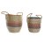 DKD Home Decor Basketballsett DKD Home Decor Oransje Grønn Sjøgress (35 x 22 x 46 cm) (2 pcs)