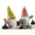 Garden gnomes DKD Home Decor Red Green Resin (20 x 17,8 x 32 cm) (2 Units)