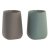 DKD Home Decor Tannbørste-holder DKD Home Decor Grønn beige Dolomite 8 x 8 x 11 cm (2 enheter)