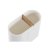 DKD Home Decor Tannbørste-holder Hvit Naturell Bambus polypropylen 11, 5 x 5, 10, cm (12 enheter) Keramikk