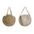 Håndveske for Kvinner DKD Home Decor Svart Beige Naturell 36 x 12 x 36 cm (2 enheter)