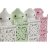 Home ESPRIT Lyhty Hvit Grønn rosa Jern Orientalsk 10 x 30 cm (4 enheter)