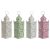 Home ESPRIT Lyhty Hvit Grønn rosa Jern Orientalsk 10 x 30 cm (4 enheter)