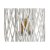 Home ESPRIT Lysholder Hvit flettet Krystall 34 x 80 cm Glass