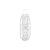 Home ESPRIT Lysholder Hvit flettet Krystall 34 x 80 cm Glass