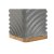 Home ESPRIT Tannbørste-holder Grå Krem Bambus Dolomite 7 x 12 cm (2 enheter)