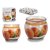 Scented Candle Peach Orange Glass Wax Crystal