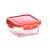Hermetic Lunch Box Benetton Red Plastic 340 ml Borosilicate Glass