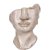 BigBuy Home Dekorativ Figur beige Ansikt 12, 5 x 13, 27, cm Metall