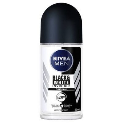 Roll-On Deodorant Men Black & White Invisible Nivea (50 ml)