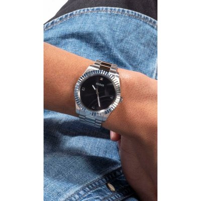 Guess Klokker for Menn GW0542G1 (Ø 42 mm) Svart Rustfritt stål