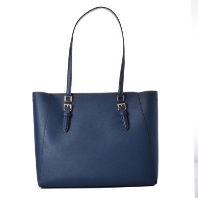Håndveske for Kvinner Michael Kors CHARLOTTE Blå 34 x 27 x 11 cm