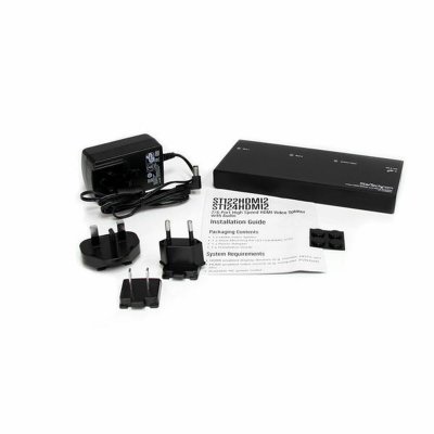 Startech HDMI- bryter ST122HDMI2 Svart Stål