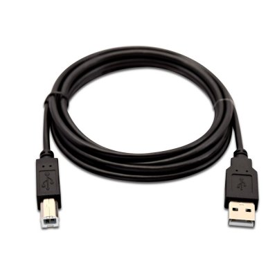 USB A to USB B Cable V7 V7USB2AB-02M-1E Black