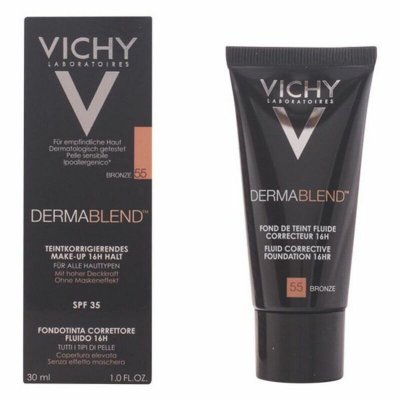 Vichy Flytende Foundationsminke Dermablend Spf 35 30 ml 55 - bronze
