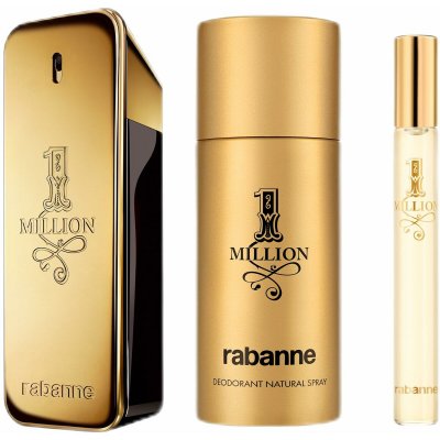 Paco Rabanne Sett herre parfyme 1 Million 3 Deler