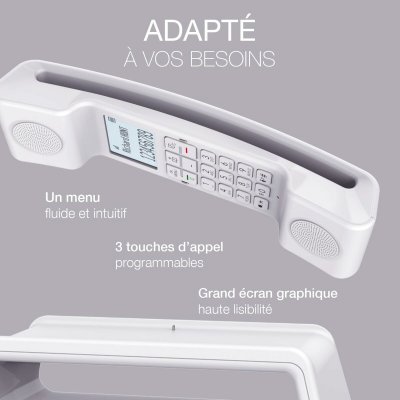 Alcatel Trådløs Telefon ATL1428162 Hvit Plast