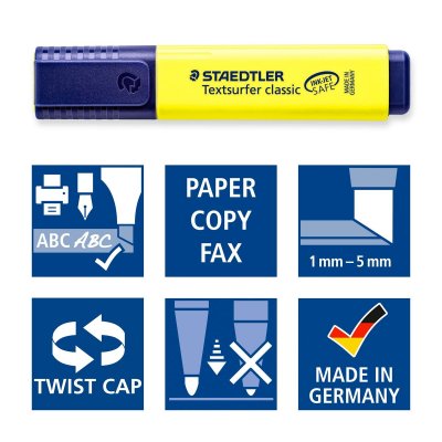 Staedtler Lysstoffrør Textsurfer Classic Turkis (10 enheter)