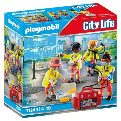Playmobil Playset 71244 City Life Rescue Team 25 Deler Plast