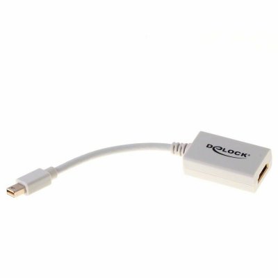 DELOCK Mini DisplayPort til HDMI-Adapter Adaptador > HDMI 18 cm Hvit