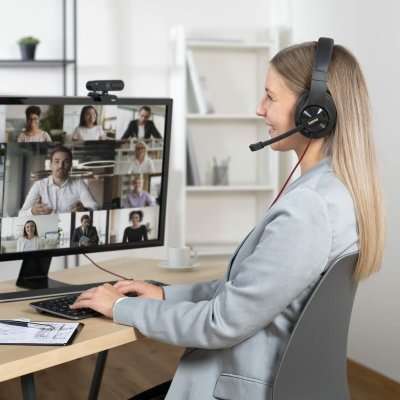 Hama Gaming Hodesett med Mikrofon 00139937 Svart