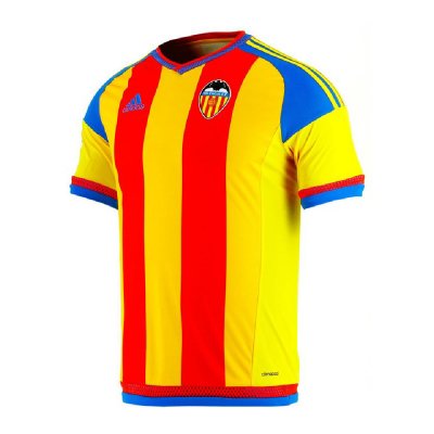 Men's Short-sleeved Football Shirt Adidas Valencia CF 2015/2016 Red